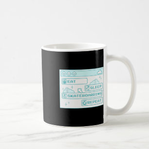 Computer Geek Eat Sleep Skateboarding Repeat Skate Coffee Mug