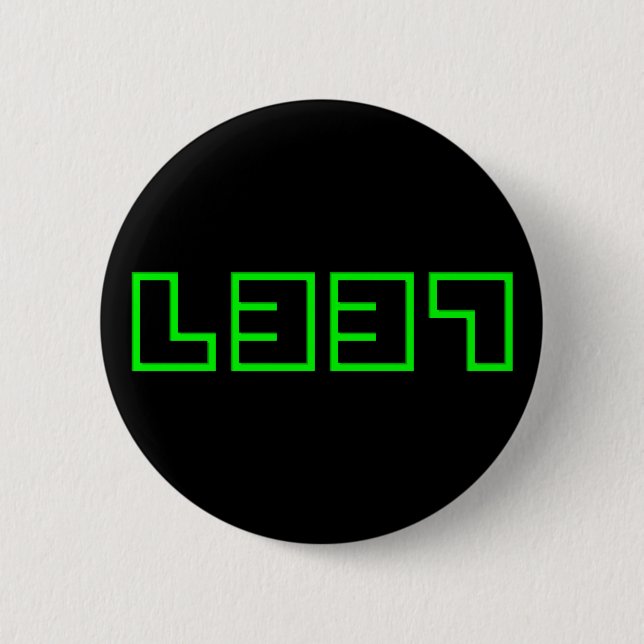 Computer Geek Elite Button (Front)
