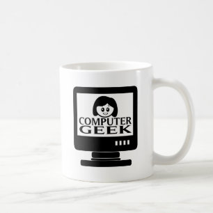 Computer Geek Girl Female Coffee Mug