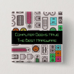Computer Geek Humour Input Pattern Button