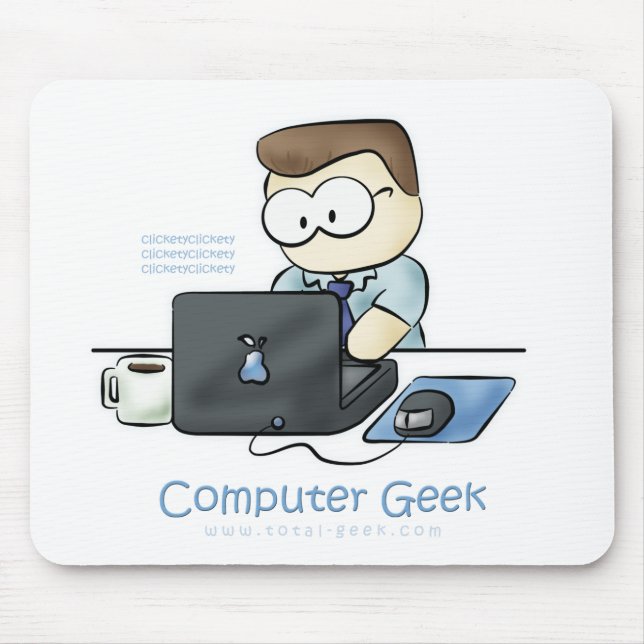 computer geek mouse mat (Front)