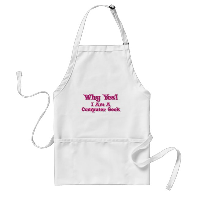Computer Geek Standard Apron (Front)