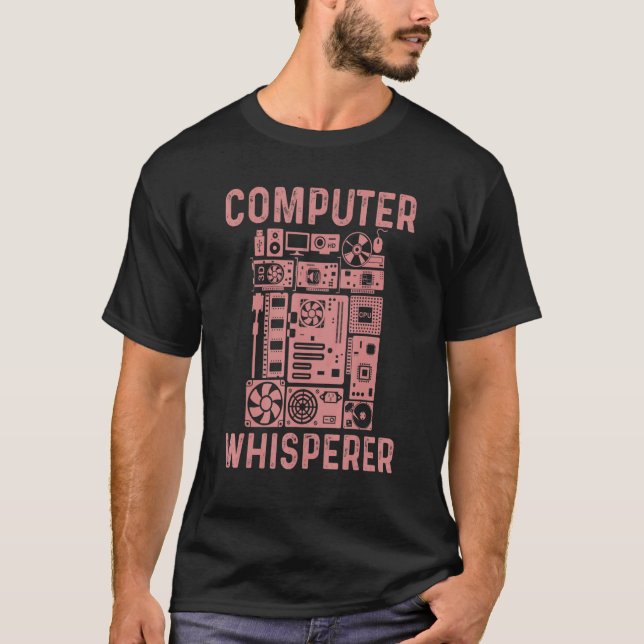 Computer Geek Tech Nerd Men Women Cool Support _7 T-Shirt (Front)
