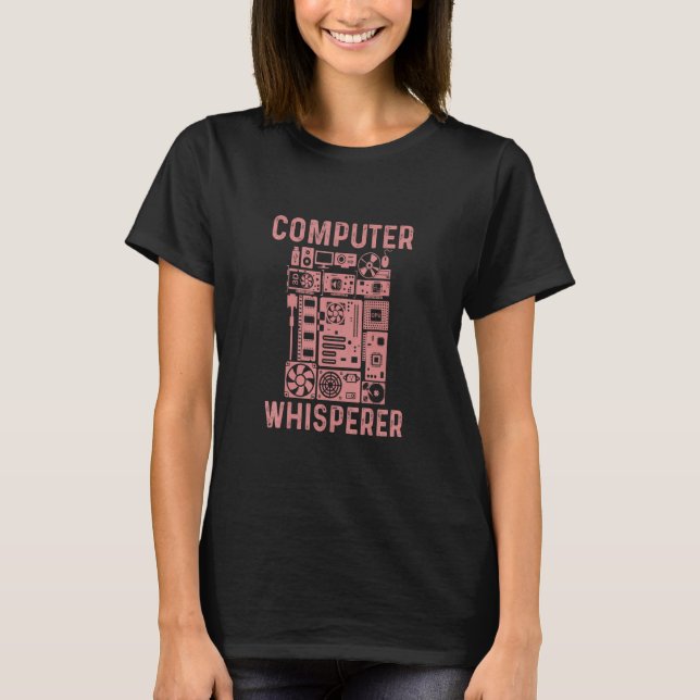 Computer Geek Tech Nerd Men Women Cool Support _7 T-Shirt (Front)