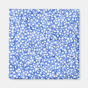 Computer-Generated Blue Petals Magnet