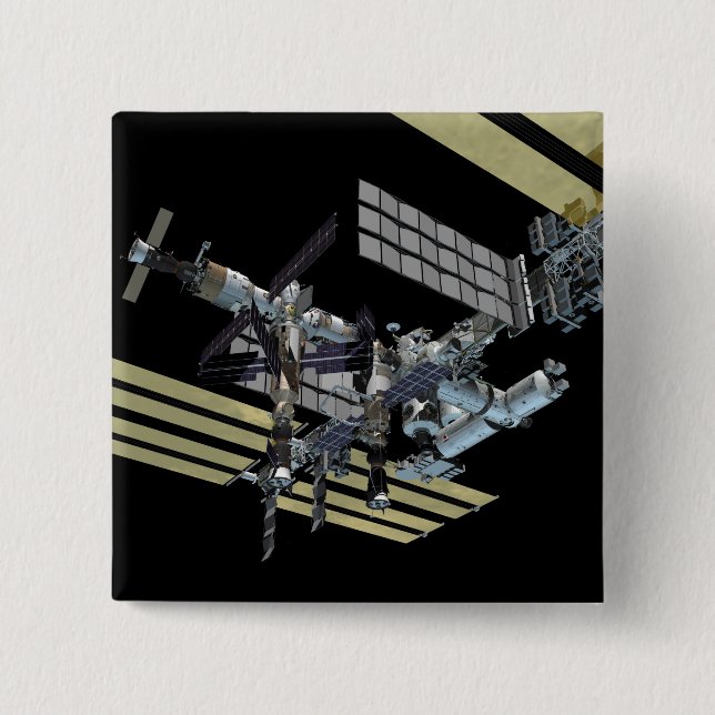 Computer generated view 14 15 cm square badge (Front)