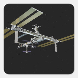 Computer generated view 21 square sticker