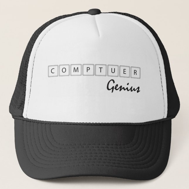Computer Genius Trucker Hat (Front)