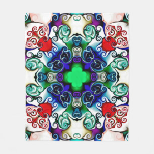 Computer graphics. Illustration of an abstract flo Fleece Blanket