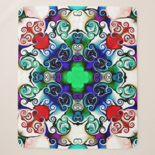 Computer graphics. Illustration of an abstract flo Sherpa Blanket