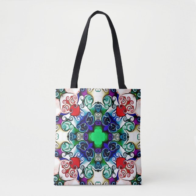 Computer graphics. Illustration of an abstract flo Tote Bag (Front)