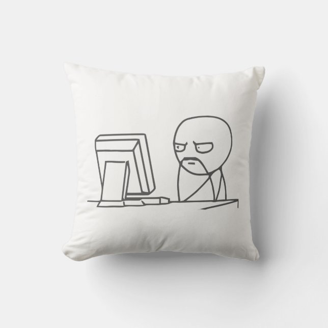 Computer Guy Meme‏ - Pillow (Front)