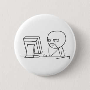 Computer Guy Meme‏ - Pinback Button