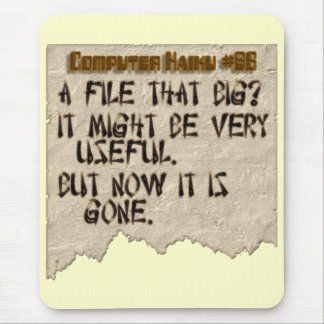 Computer Haiku #86 Mouse Mat