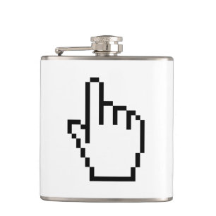 COMPUTER HAND POINTER / MOUSE CURSOR HIP FLASK