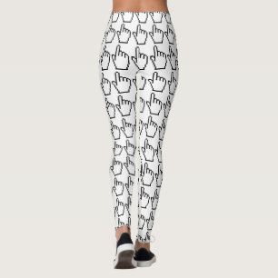 COMPUTER HAND POINTER / MOUSE CURSOR LEGGINGS