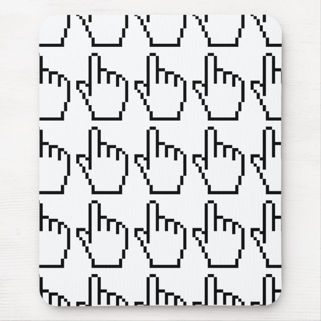 COMPUTER HAND POINTER / MOUSE CURSOR MOUSE MAT (Front)