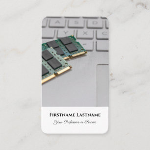 Computer hardware expert storage solutions expert business card