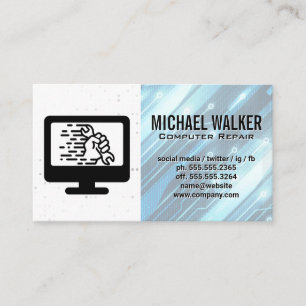 Computer Hardware   Tech Support Business Card