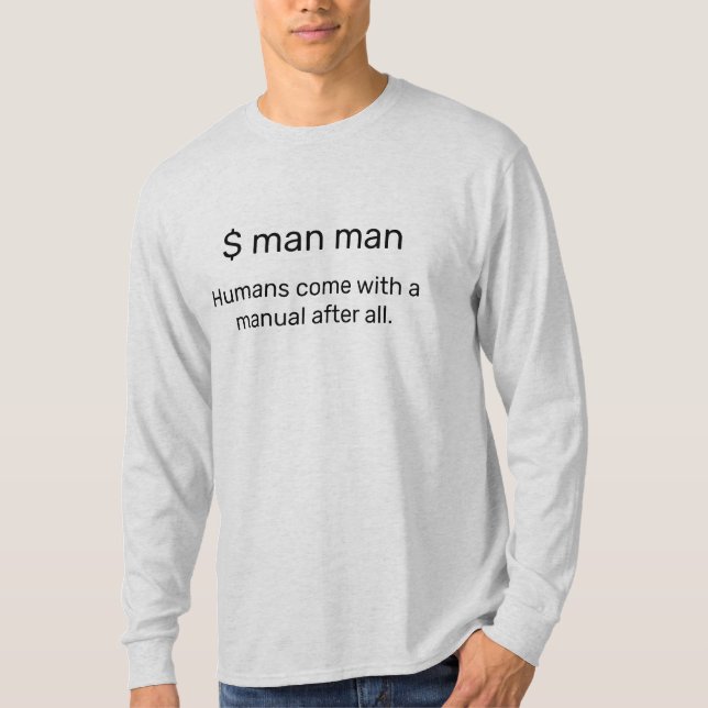 Computer humour T-shirt (Front)