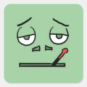 Computer Ills Square Sticker