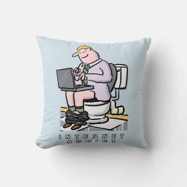 Computer, Internet and Social Media Addiction Cushion (Front)