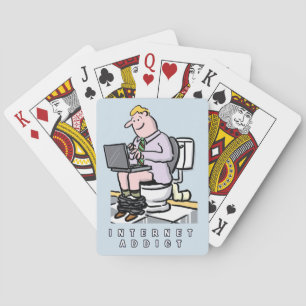 Computer, Internet and Social Media Addiction Playing Cards