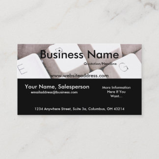Computer Keyboard Design 1 Business Card