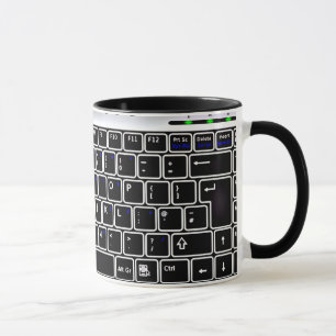 Computer Keyboard Design Coffee Mug