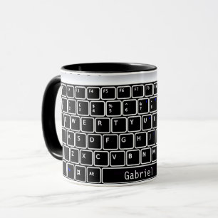 Computer Keyboard Design Coffee Mug