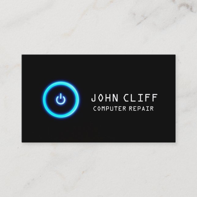 Computer, Laptop, PC Repair Business Card (Front)