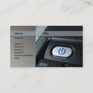computer / laptop - technician business card