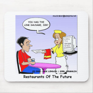 Computer Links Funny Cartoon Gifts & Collectibles Mouse Mat
