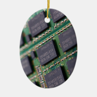 Computer Memory Chips Ceramic Tree Decoration