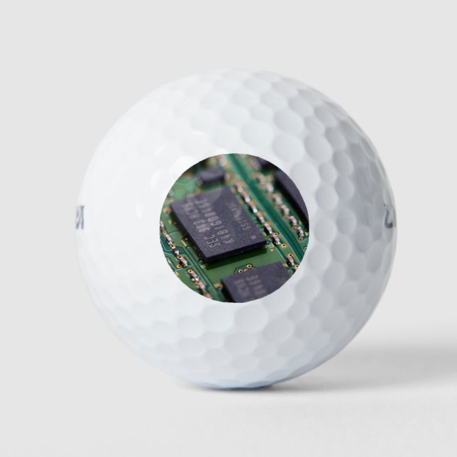 Computer Memory Chips Golf Balls (Front)