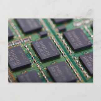 Computer Memory Chips Postcard