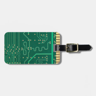 Computer memory plate luggage tag