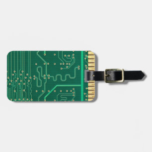 Computer memory plate luggage tag