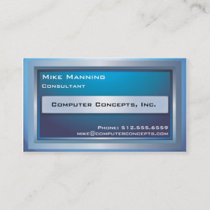 Computer Monitor Business Card