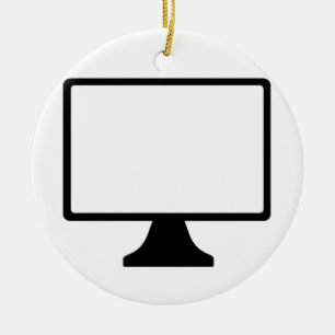Computer Monitor Ceramic Tree Decoration