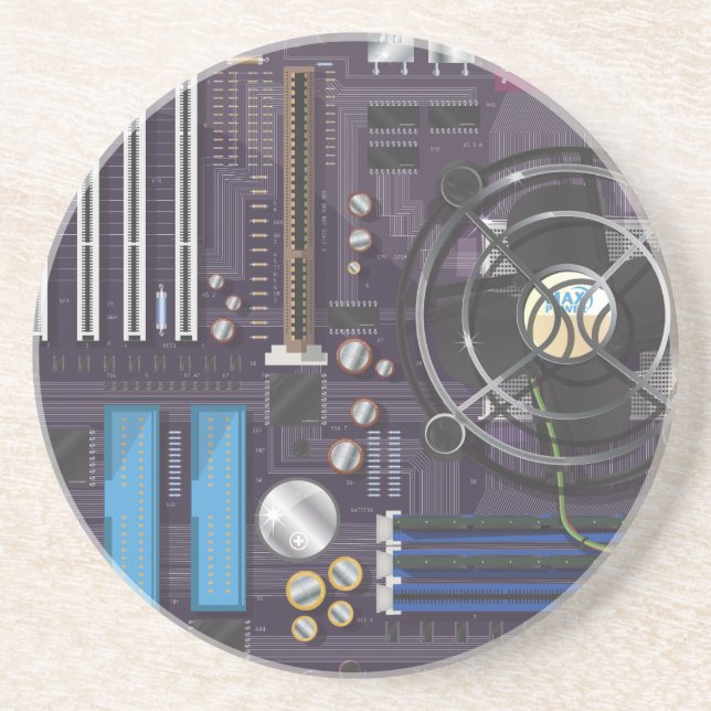 Computer Motherboard Coaster (Front)