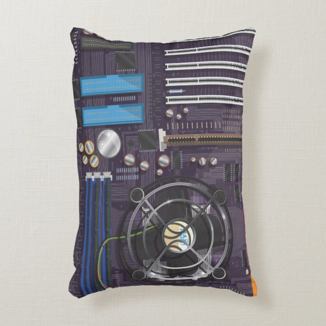 Computer Motherboard CPU Decorative Cushion (Front(Vertical))