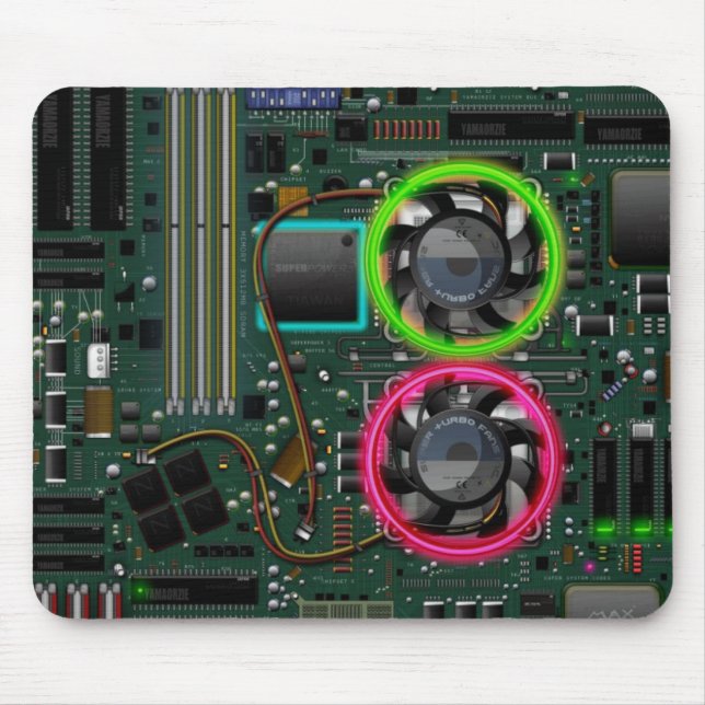 Computer MotherBoard Mouse Mat (Front)