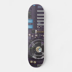 Computer Motherboard Skateboard