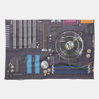 Computer Motherboard Tea Towel