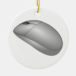 Computer Mouse Ceramic Tree Decoration