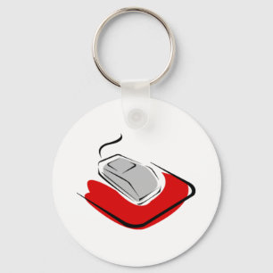 Computer Mouse Key Ring