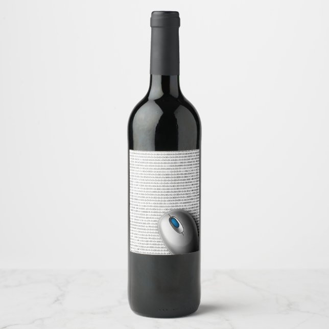 Computer mouse wine label (Front)
