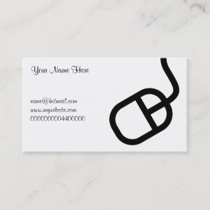 Computer Mouse, Your Name Here, Business Card