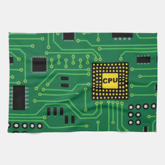 Computer Nerd Circuit Board CPU                  I Tea Towel